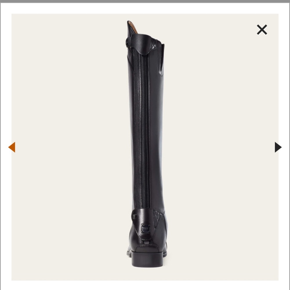 Ariat Women’s 10 US Palisade Calf: Reg Height: Short Black Tall Riding Boots - Picture 6 of 16